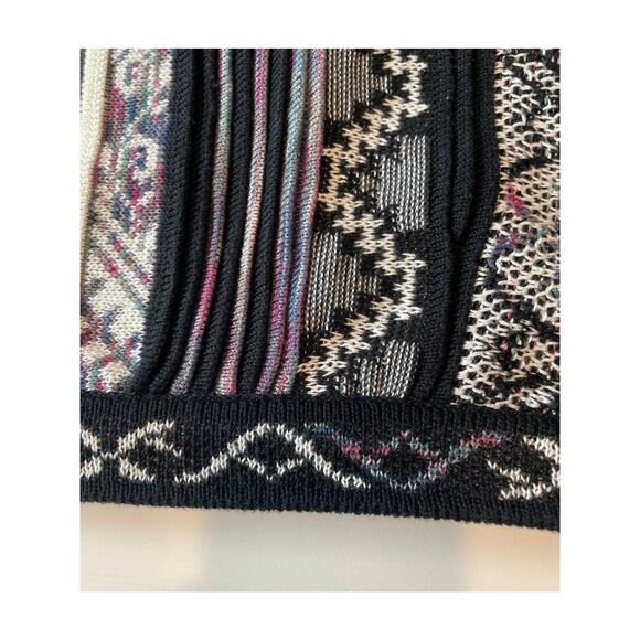 Tundra Canada 3D Knit Sweater XL Coogi Style Textured Vintage Mercerized Cotton - Picture 10 of 13